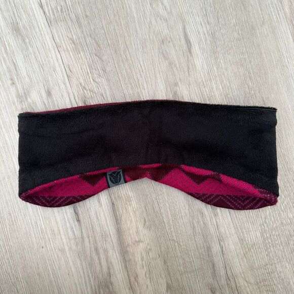YakTrax Cabin Cozy Reversible Acrylic Knit & Fleece Winter Headband One Size - Picture 7 of 7